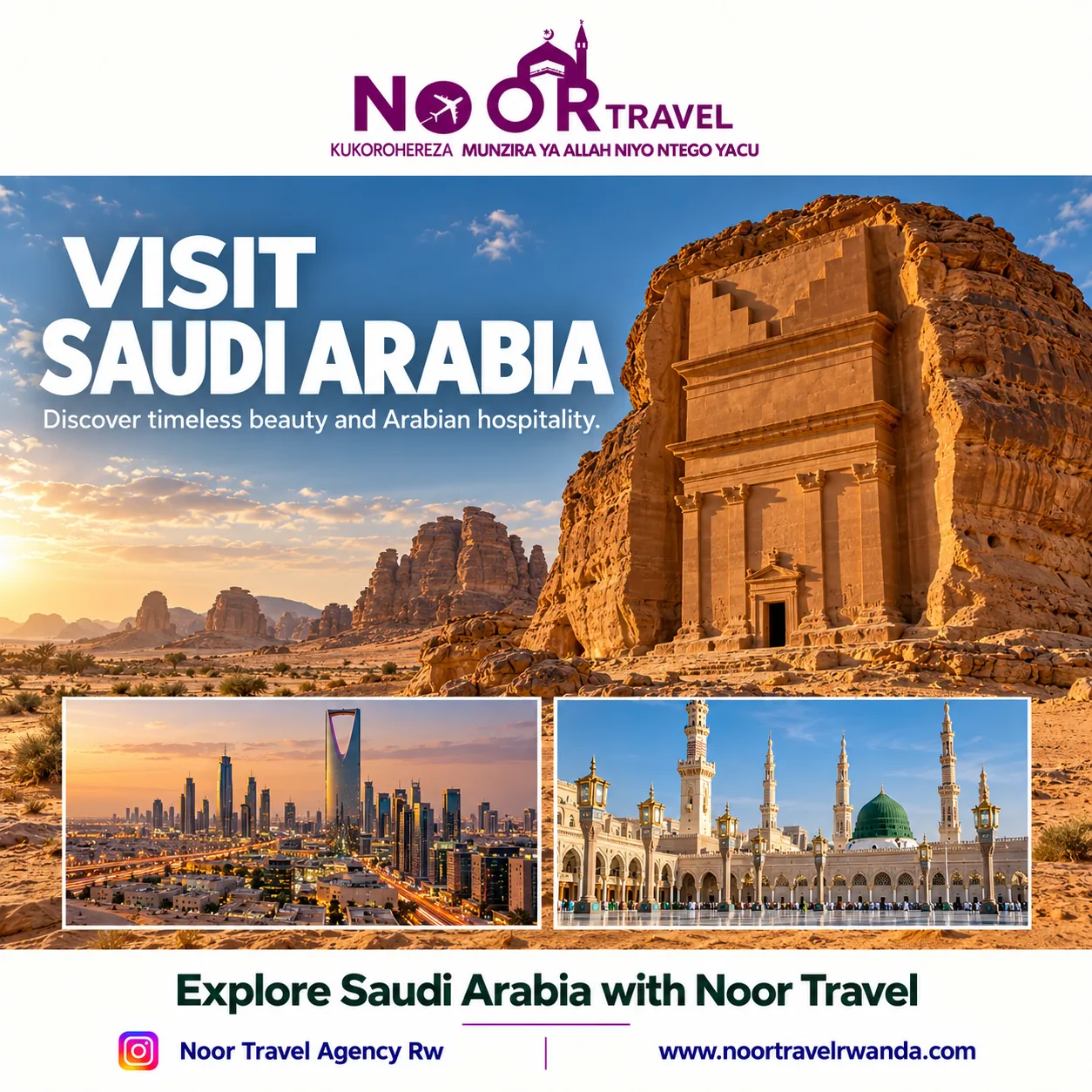 Visit Saudi Arabia with NOOR Travel