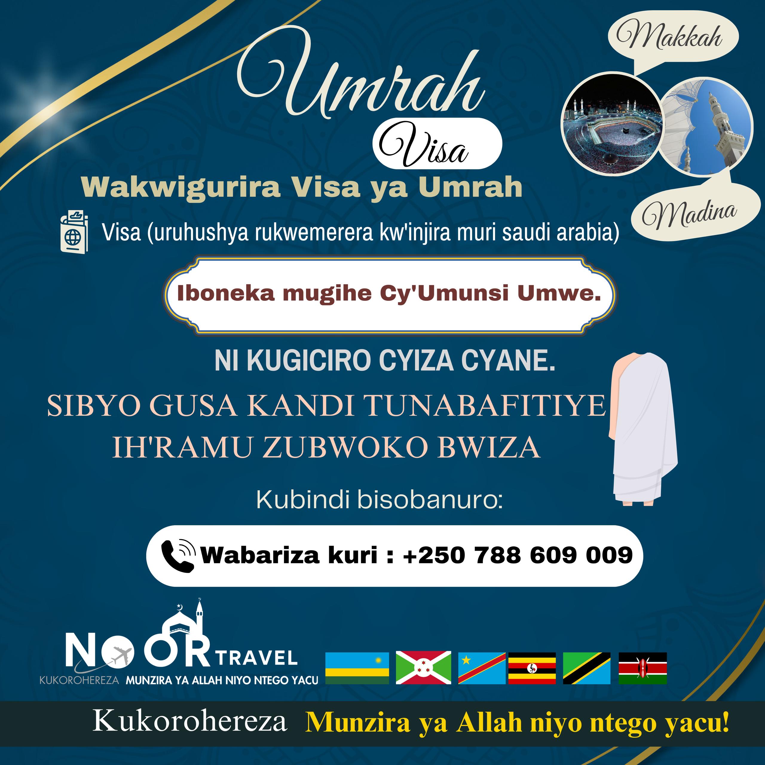 NOOR Umrah visa information in Kinyarwanda