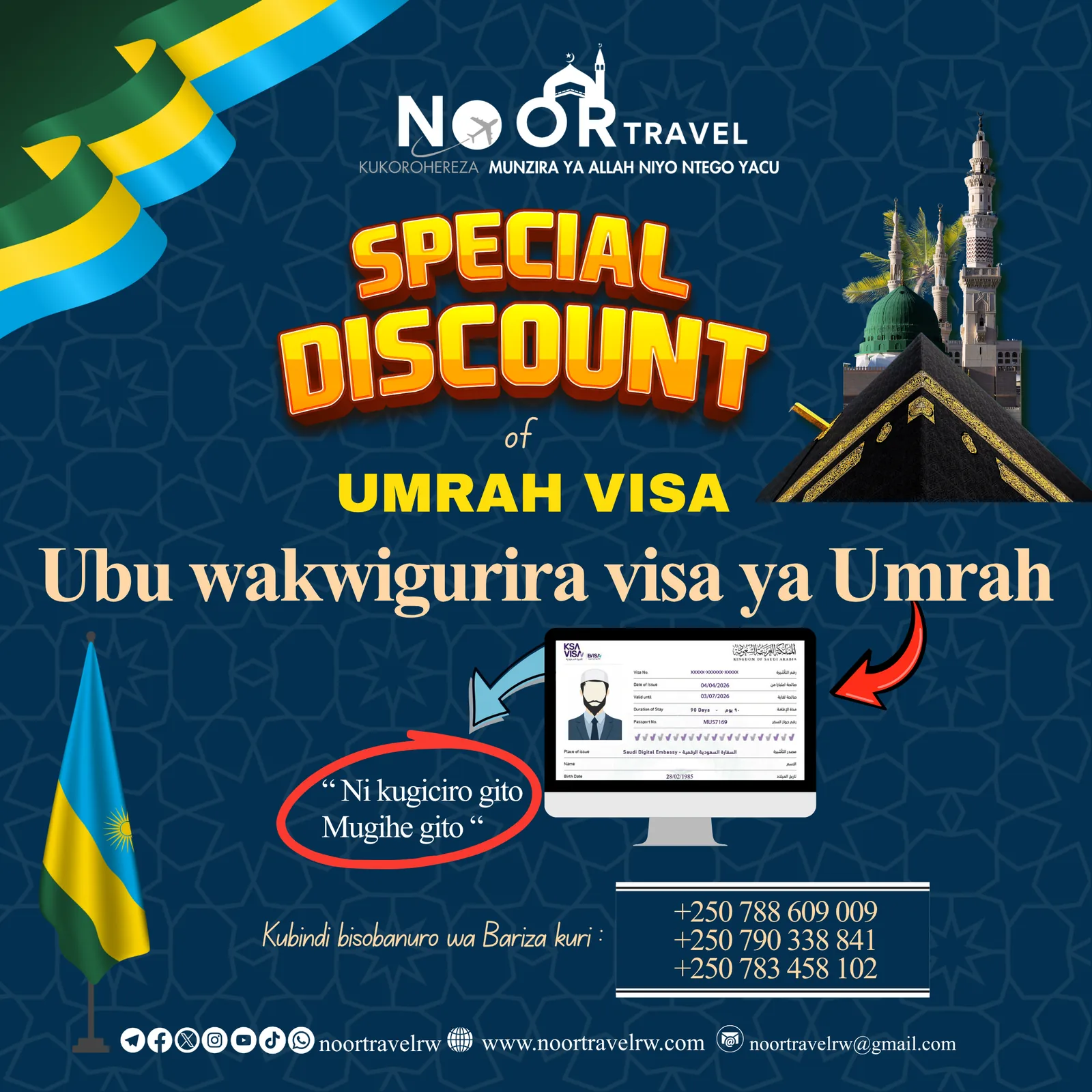NOOR visa assistance flyer